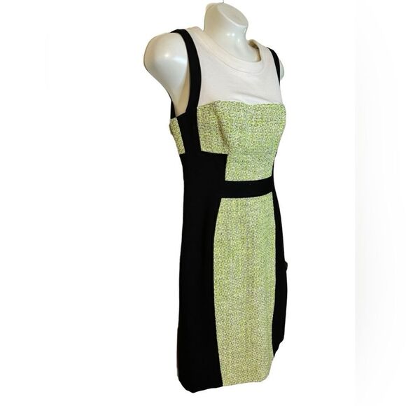Yoana Baraschi Tweed Colorblock Sheath Mini Dress - Picture 1 of 10